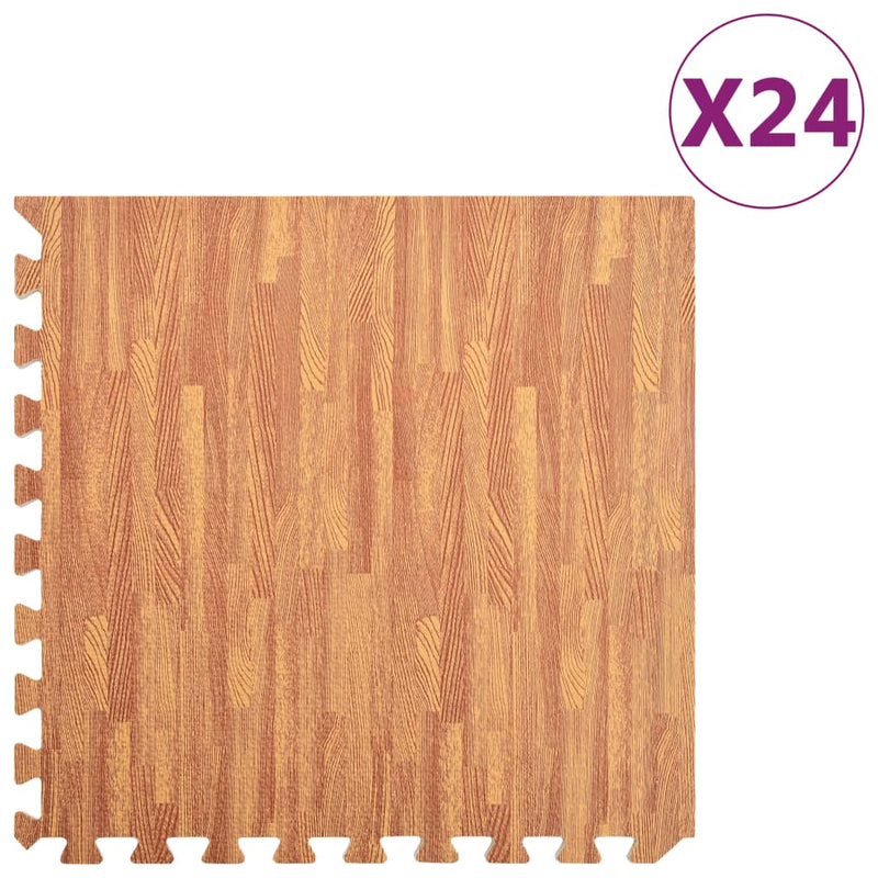 Load image into Gallery viewer, Vidaxl vloermatten 24 st 8,64 ㎡ eva-schuim houtnerfprint