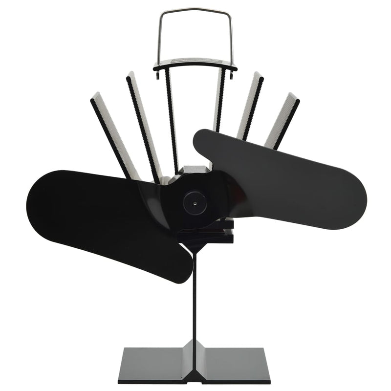 Load image into Gallery viewer, Vidaxl kachelventilator met 2 vinnen zwart