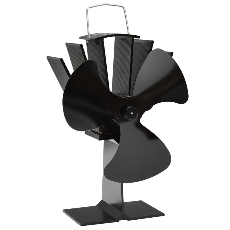 Load image into Gallery viewer, Vidaxl kachelventilator met 3 vinnen zwart