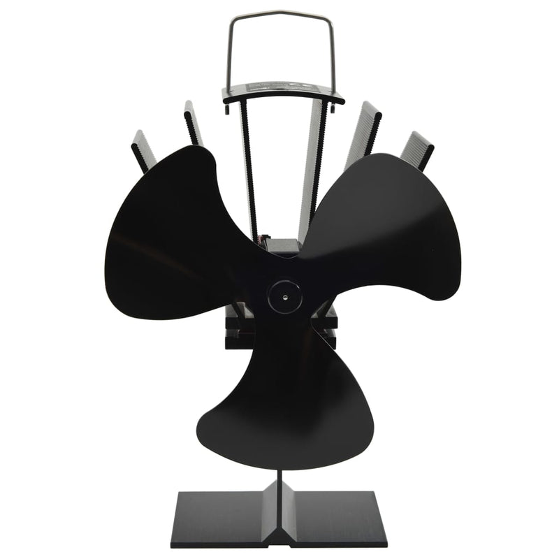 Load image into Gallery viewer, Vidaxl kachelventilator met 3 vinnen zwart