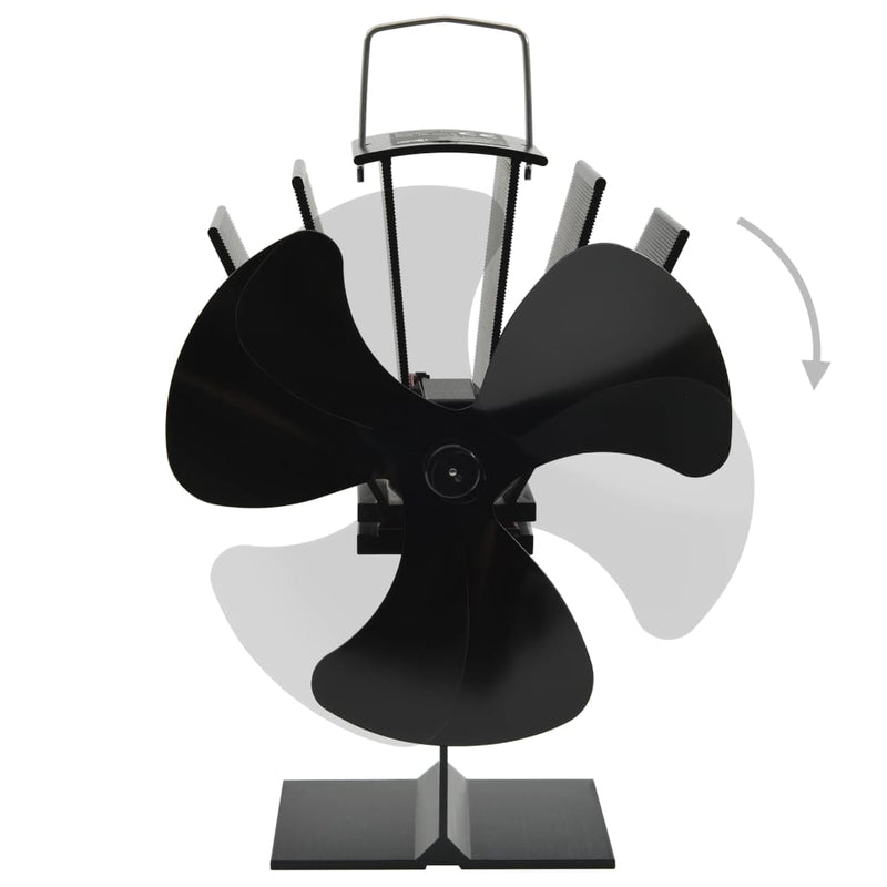 Load image into Gallery viewer, Vidaxl kachelventilator met 3 vinnen zwart