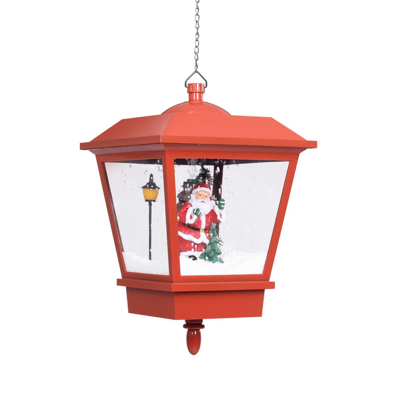 Load image into Gallery viewer, Vidaxl kersthanglamp met led-lamp en kerstman 27x27x45 cm rood