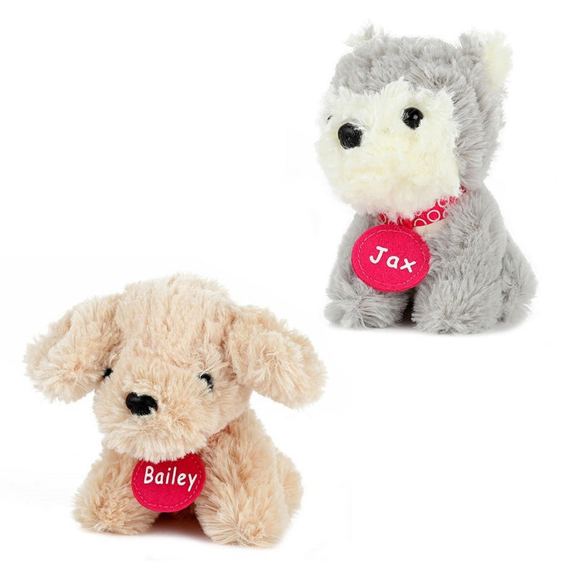 Cargue la imagen en el visor de la galería, Toi-toys pluchen hondjes in hondenhok koffer 4 stuks