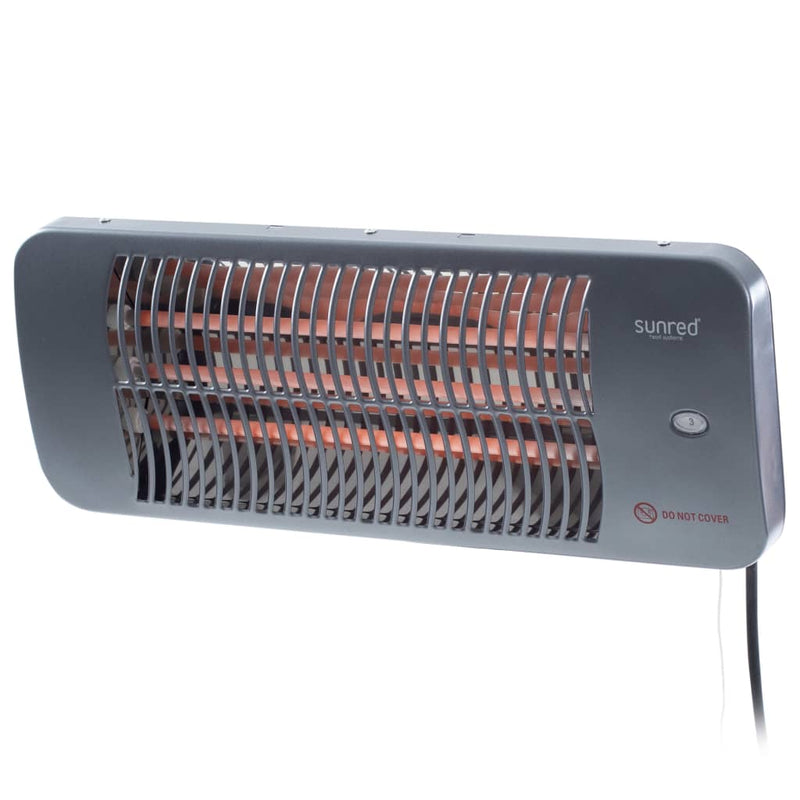 Load image into Gallery viewer, Sunred Sunred Wandverwarmer Lugo 2000 W quartz grijs