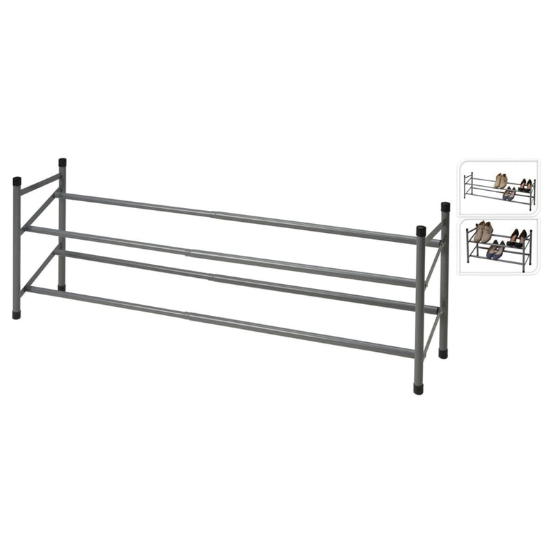 Load image into Gallery viewer, Storage solutions schoenenrek met 2 lagen (61,5-115)x23x38 cm