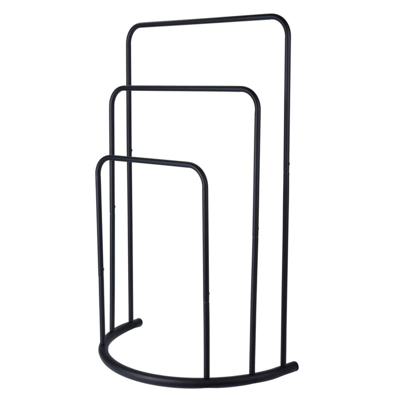 Load image into Gallery viewer, Bathroom Solutions Bathroom Solutions Handdoekenrek staand 49,5x75 cm metaal zwart