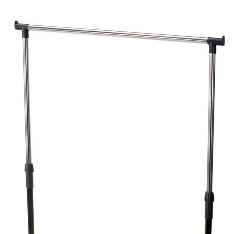 Load image into Gallery viewer, Storage solutions Storage solutions Kledingrek met wielen enkele stang 80x42x(90-165) cm