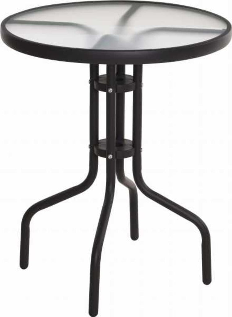 Load image into Gallery viewer, Pro garden ronden glazen balkon tafel 60x70cm