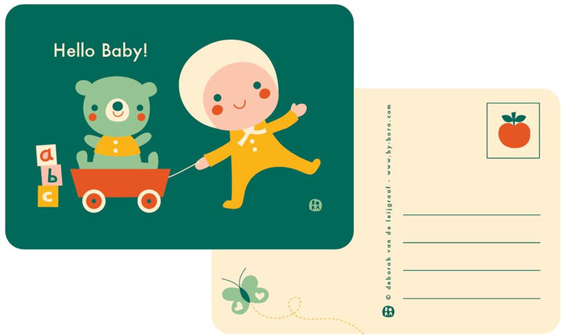 Cargue la imagen en el visor de la galería, Bora hello baby-toys ansichtkaart