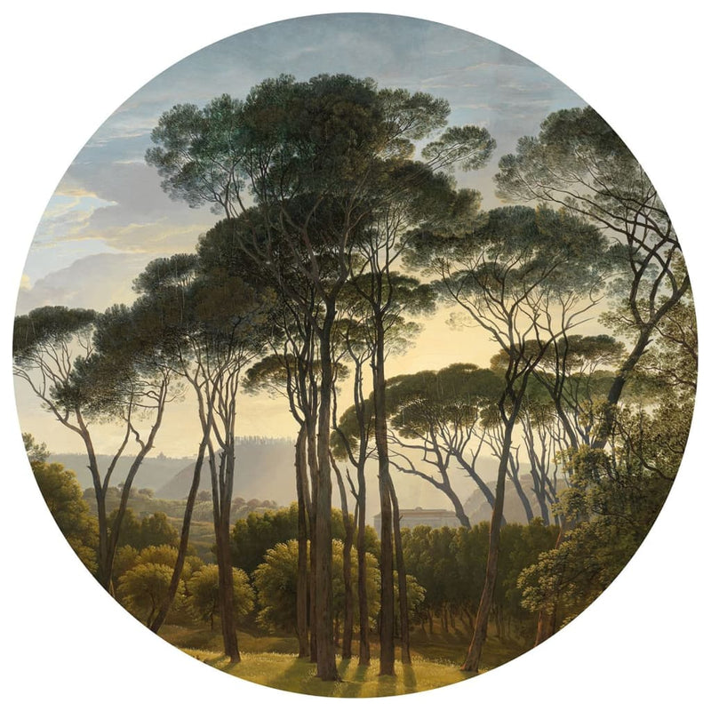Load image into Gallery viewer, Wallart wallart behangcirkel umbrella pines in italy 190 cm