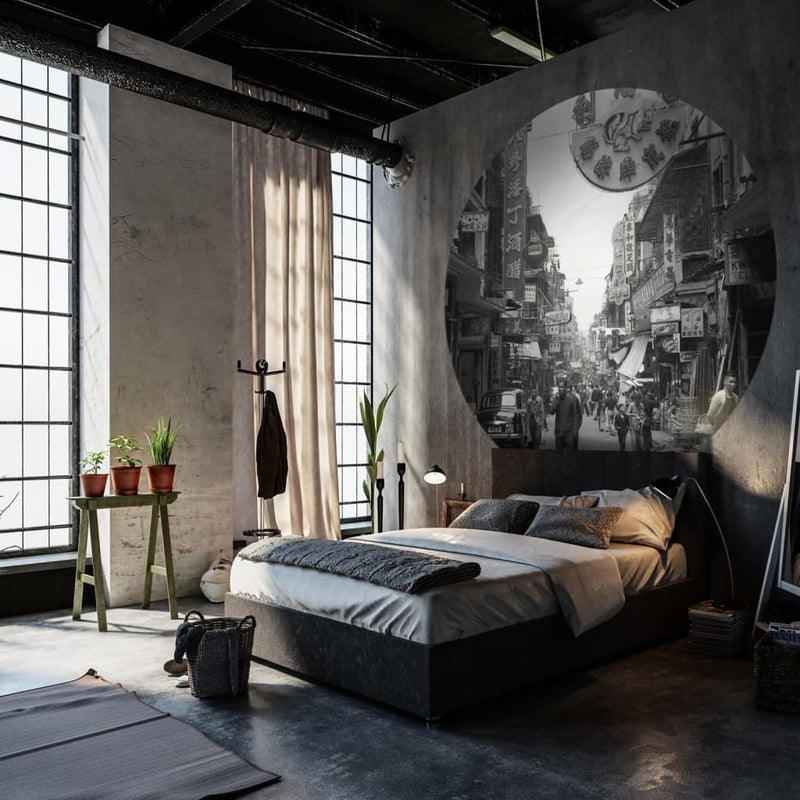 Load image into Gallery viewer, WallArt WallArt Behangcirkel Hong the Old Days 142,5 cm