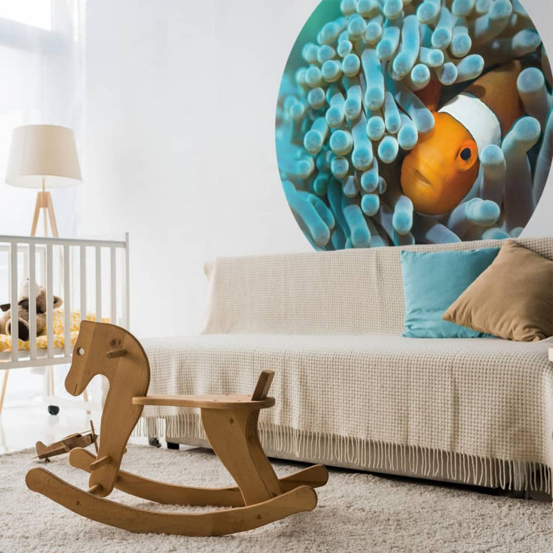 Load image into Gallery viewer, WallArt WallArt Behangcirkel Nemo the Anemonefish 190 cm