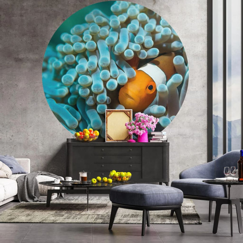 Load image into Gallery viewer, WallArt WallArt Behangcirkel Nemo the Anemonefish 142,5 cm