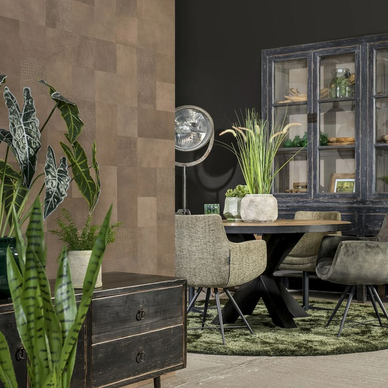 Load image into Gallery viewer, WallArt WallArt 32 st Tegel Wyndham leer robuust bruin