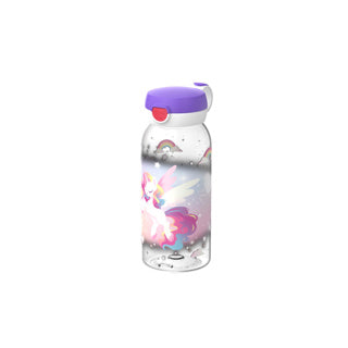 Afbeelding laden in galerijviewer, Mepal drinkfles met flipdop campus - 600 ml - waterfles kinderen - lekdicht - hygiënische deksel - unicorn glow