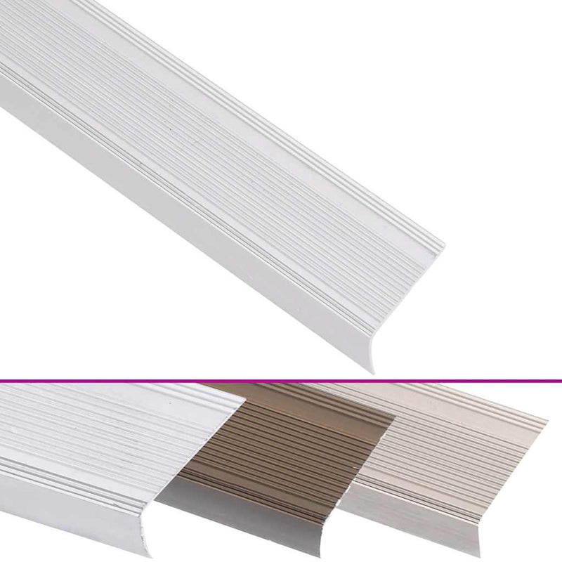 Afbeelding laden in galerijviewer, Vidaxl trapneuzen l-vormig 5 st 100 cm aluminium zilverkleurig