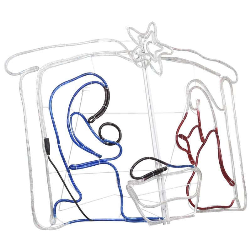 Load image into Gallery viewer, Vidaxl kerstdecoratie kerststal 240 led's 116x41x87 cm