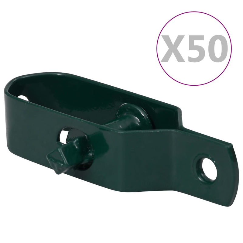 Load image into Gallery viewer, VidaXL Draadspanners 50 st 100 mm staal groen