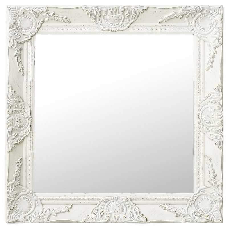 Load image into Gallery viewer, Vidaxl wandspiegel barok stijl 50x50 cm wit