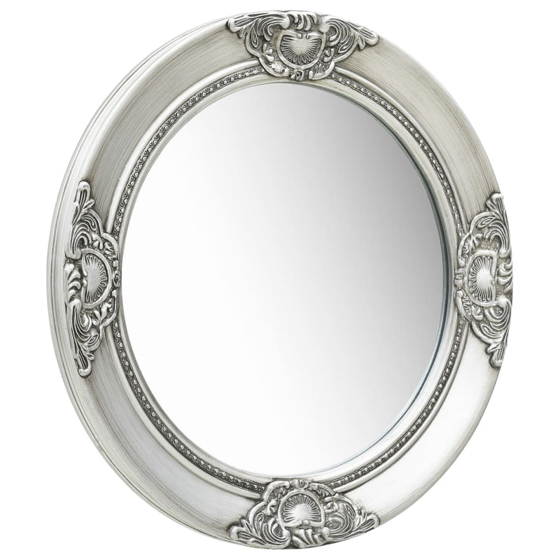 Load image into Gallery viewer, Vidaxl wandspiegel barok stijl 50 cm zilverkleurig