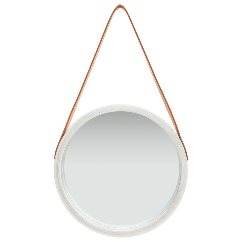 Load image into Gallery viewer, Vidaxl wandspiegel met band 40 cm zilverkleurig