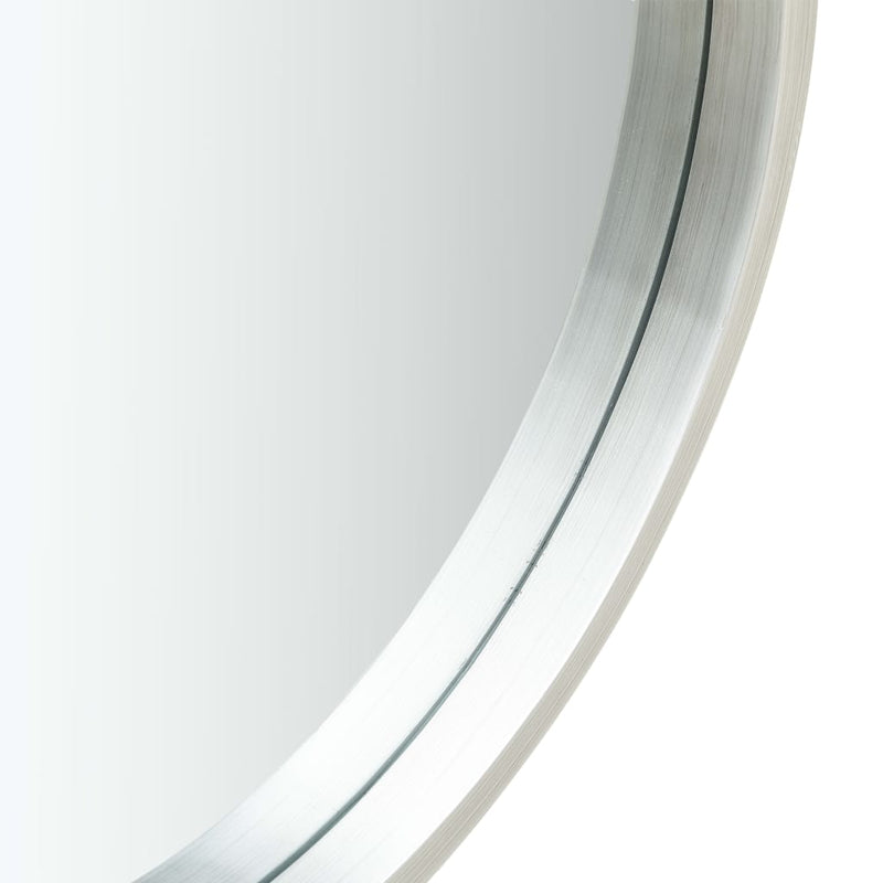 Load image into Gallery viewer, Vidaxl wandspiegel met band 50 cm zilverkleurig