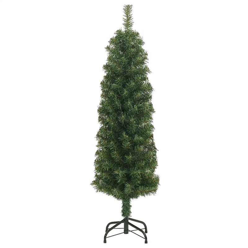 Load image into Gallery viewer, Vidaxl kunstkerstboom met standaard smal 150 cm pvc groen