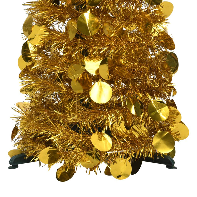 Load image into Gallery viewer, Vidaxl kunstkerstboom pop-up 120 cm pet goudkleurig