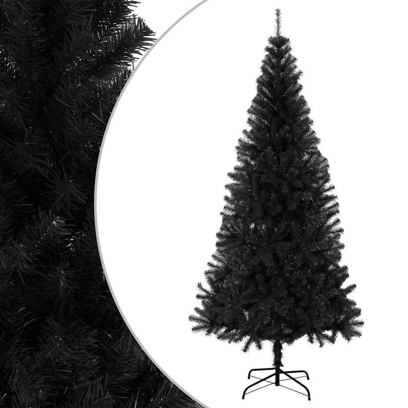 Load image into Gallery viewer, Vidaxl kunstkerstboom met standaard 180 cm pvc zwart
