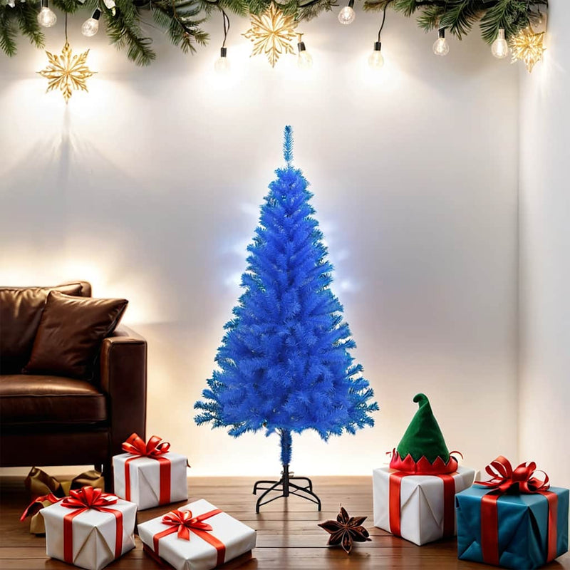 Load image into Gallery viewer, Vidaxl kunstkerstboom met standaard 150 cm pvc blauw