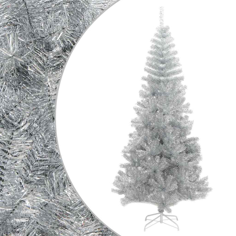 ギャラリービューアに画像をロードする, Vidaxl kunstkerstboom met standaard 180 cm pet zilverkleurig