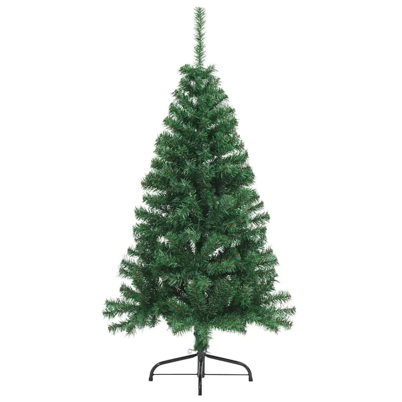 Load image into Gallery viewer, Vidaxl kunstkerstboom met standaard half 150 cm pvc groen