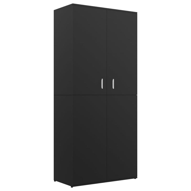 Load image into Gallery viewer, VidaXL Schoenenkast 80x39x178 cm bewerkt hout zwart