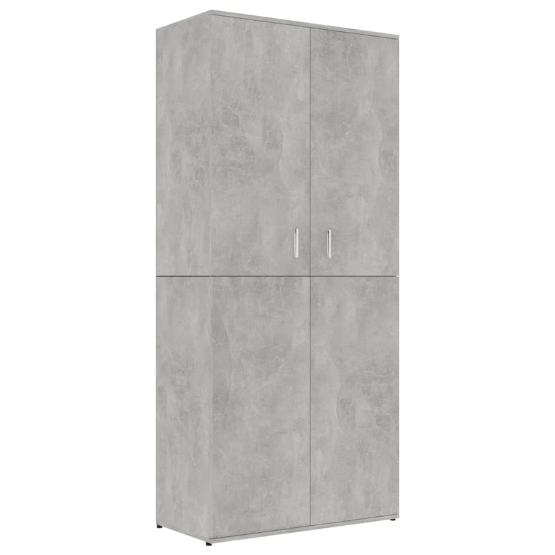 Load image into Gallery viewer, VidaXL Schoenenkast 80x39x178 cm bewerkt hout betongrijs