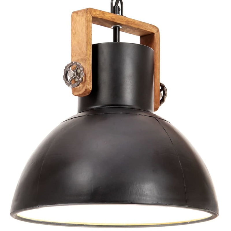 Load image into Gallery viewer, Vidaxl hanglamp industrieel rond 25 w e27 30 cm zwart