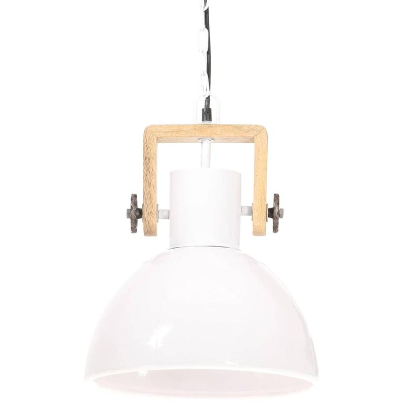 Load image into Gallery viewer, Vidaxl hanglamp industrieel rond 25 w e27 30 cm wit