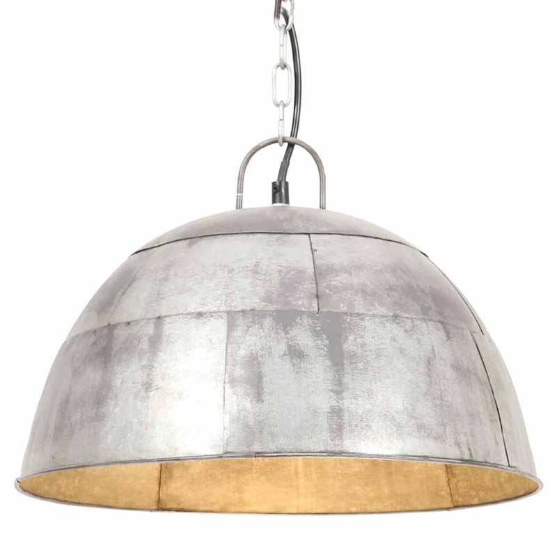 Load image into Gallery viewer, Vidaxl hanglamp industrieel vintage rond 25 w e27 41 cm zilverkleurig