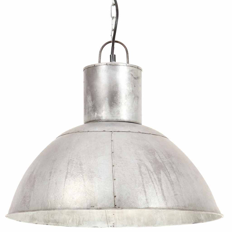 Load image into Gallery viewer, Vidaxl hanglamp rond 25 w e27 48 cm zilverkleurig