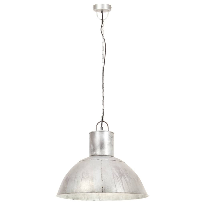 Load image into Gallery viewer, Vidaxl hanglamp rond 25 w e27 48 cm zilverkleurig
