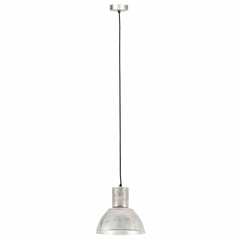 Afbeelding laden in galerijviewer, Vidaxl hanglamp rond 25 w e27 28,5 cm zilverkleurig