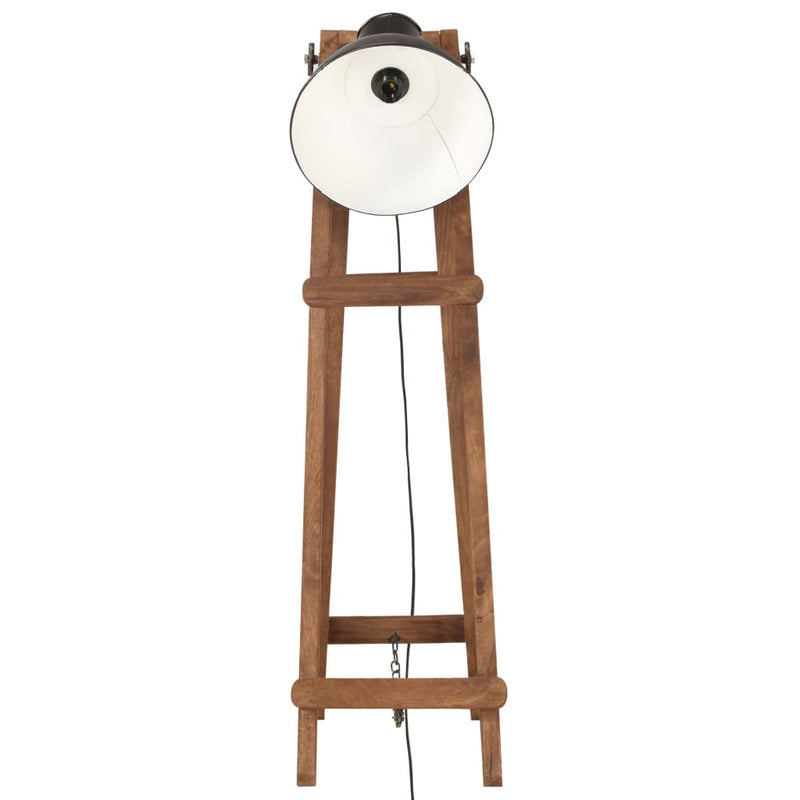 Cargue la imagen en el visor de la galería, Vidaxl vloerlamp e27 massief mangohout zwart