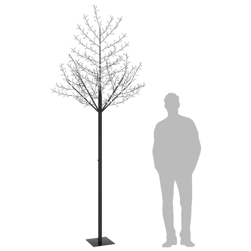Load image into Gallery viewer, Vidaxl kerstboom 600 led's blauw licht kersenbloesem 300 cm