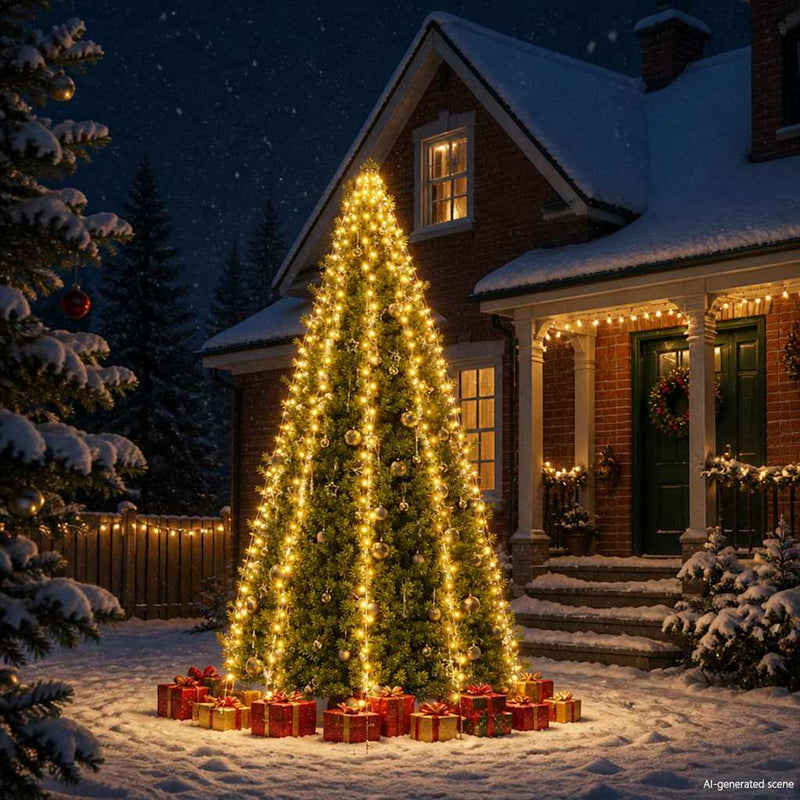 ギャラリービューアに画像をロードする, Vidaxl kerstboomverlichting met 400 led's net 400 cm
