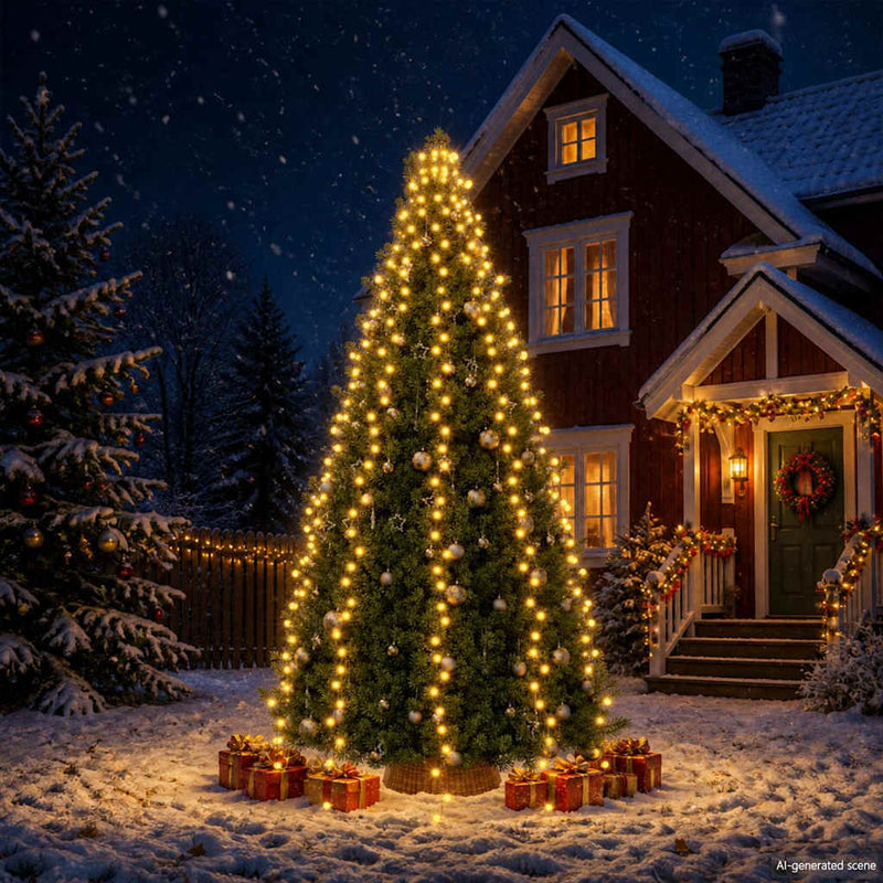 Chargez l'image dans la visionneuse de la galerie, Vidaxl kerstboomverlichting met 500 led's net 500 cm