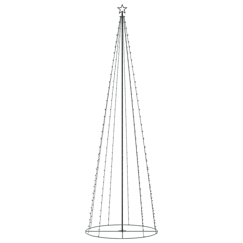 Load image into Gallery viewer, VidaXL Kegelkerstboom 330 meerkleurige LED's 100x300 cm