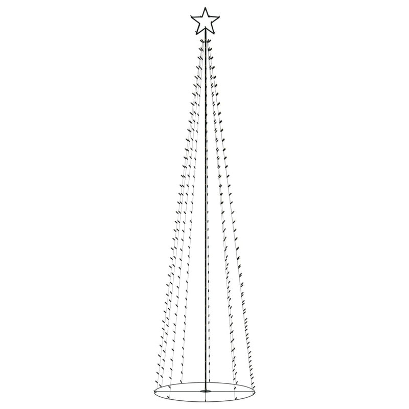 Load image into Gallery viewer, VidaXL Kegelkerstboom 400 warmwitte LED's 100x360 cm