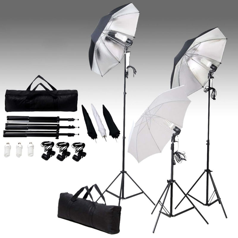 Load image into Gallery viewer, Vidaxl fotostudioset met verlichtingsset en achtergrond