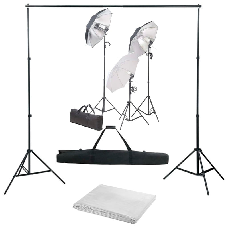 Load image into Gallery viewer, Vidaxl fotostudioset met verlichtingsset en achtergrond