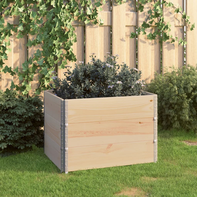 Load image into Gallery viewer, Vidaxl 3 st plantenbakken verhoogd 60x80 cm massief grenenhout