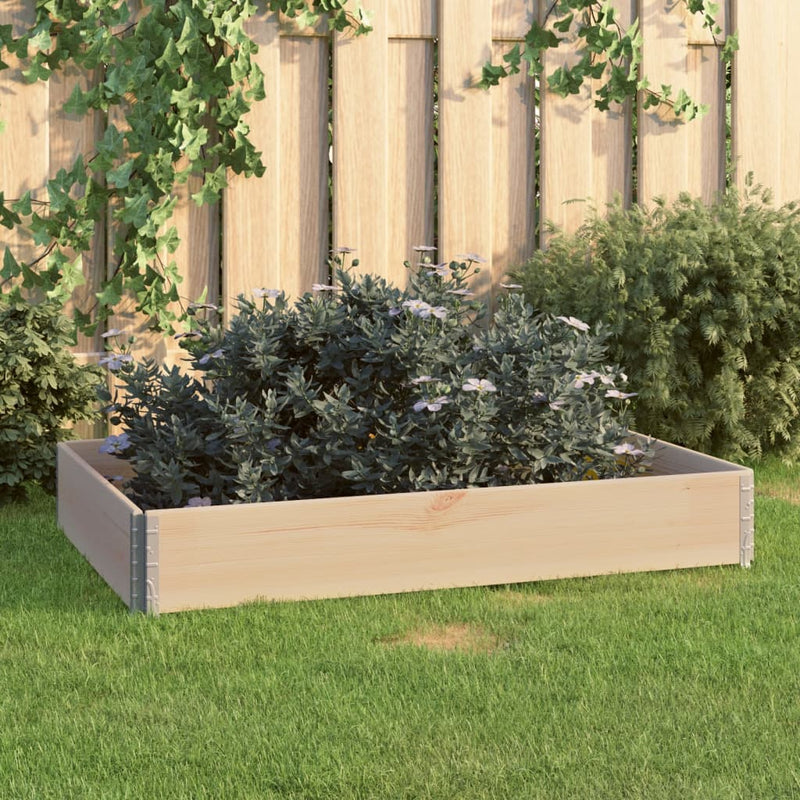 Load image into Gallery viewer, Vidaxl plantenbak verhoogd 80x120 cm massief grenenhout